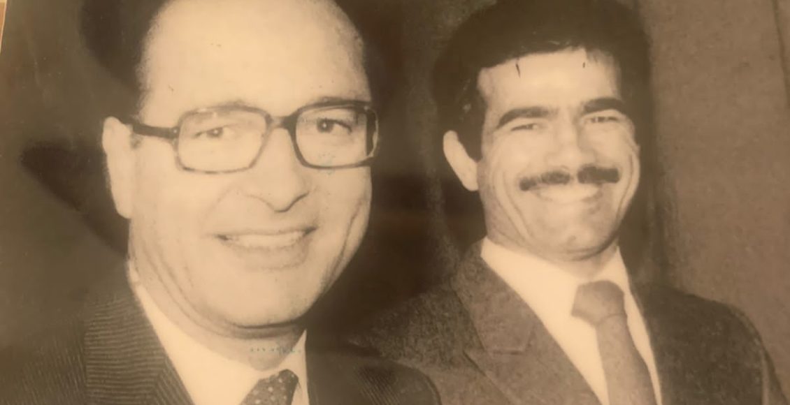 كاظم المقدادي مع جاك شيراك