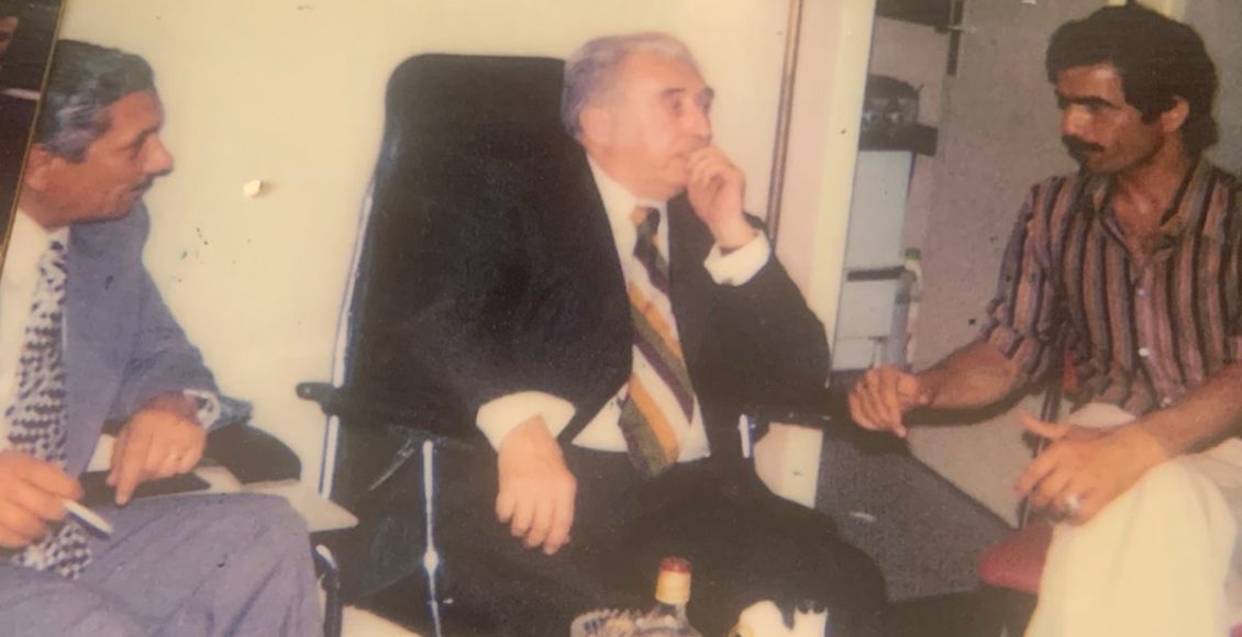 كاظم المقدادي مع جاك بيرك وعبدالوهاب البياتي